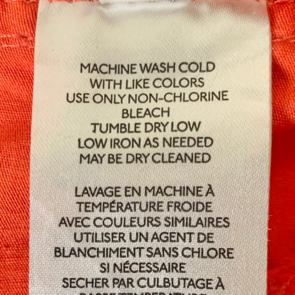 EUC Anthropologie Maeve High Waist Wide Leg Crop Pant, Size 26, Orange - Picture 10 of 12